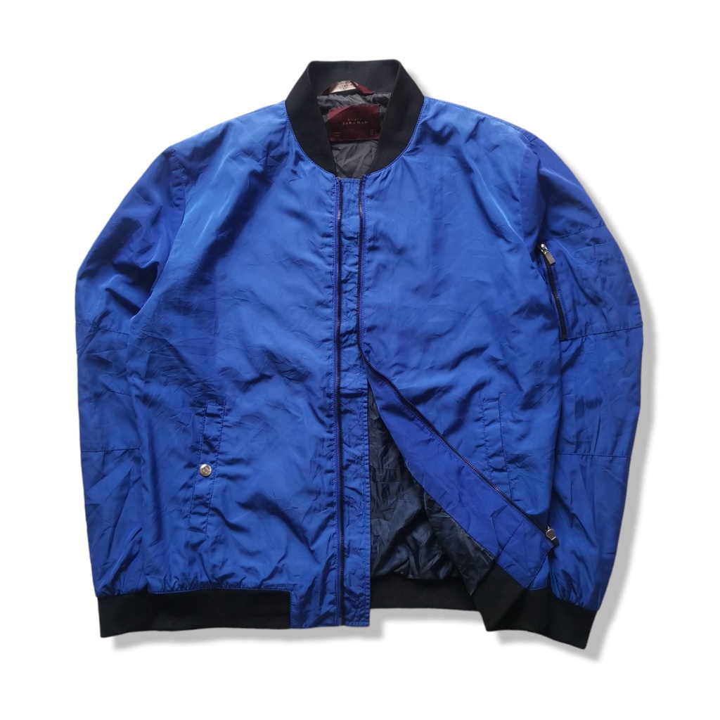 ZARA MAN Bomber Jacket รอบอก 47 jacket_bk2l_football ThaiPick