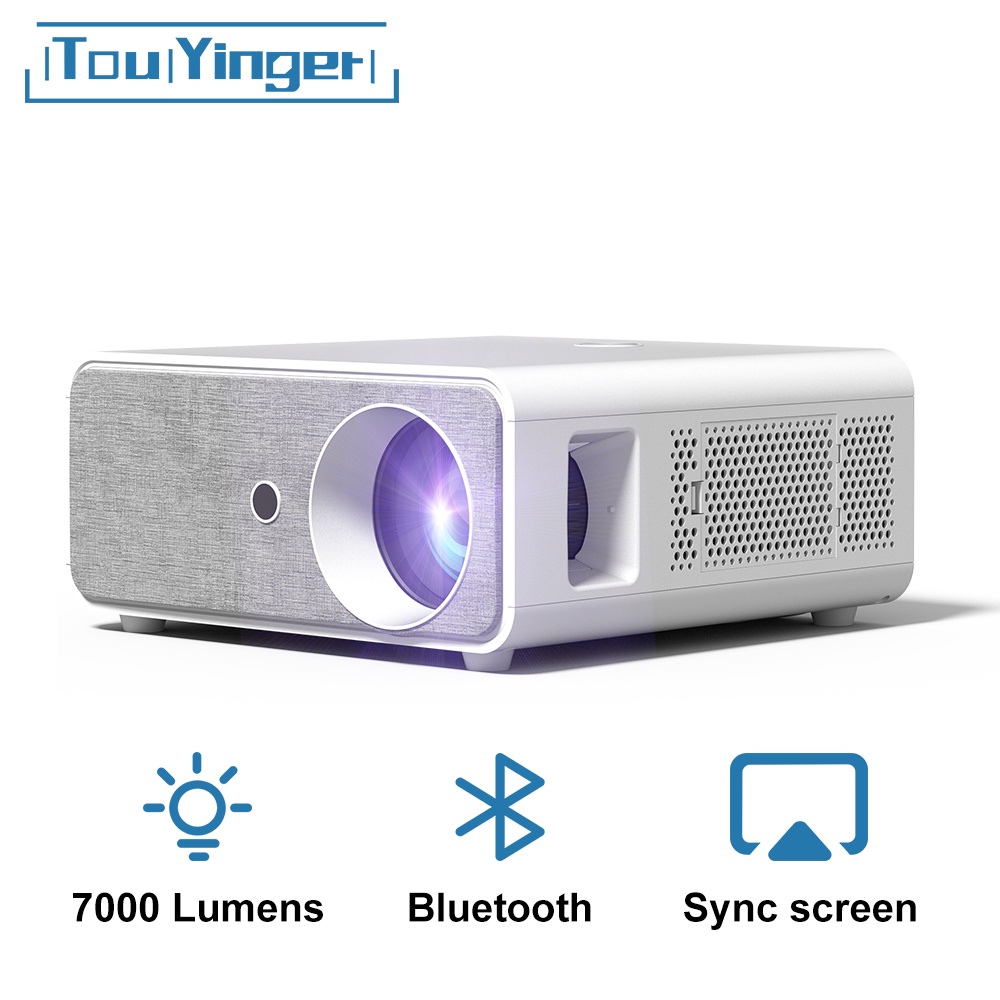 โปรเจคเตอร์Touyinger HQ7 7000 Lumens Led rojector Android ortable ...