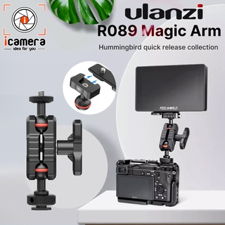 Ulanzi R089 Magic Arm 4 inch Hummingbird เมจิกอาร์ม พร้อม หัวบอล 2หัว Quick Plate สำหรับต่ออุปกรณ์เสริม