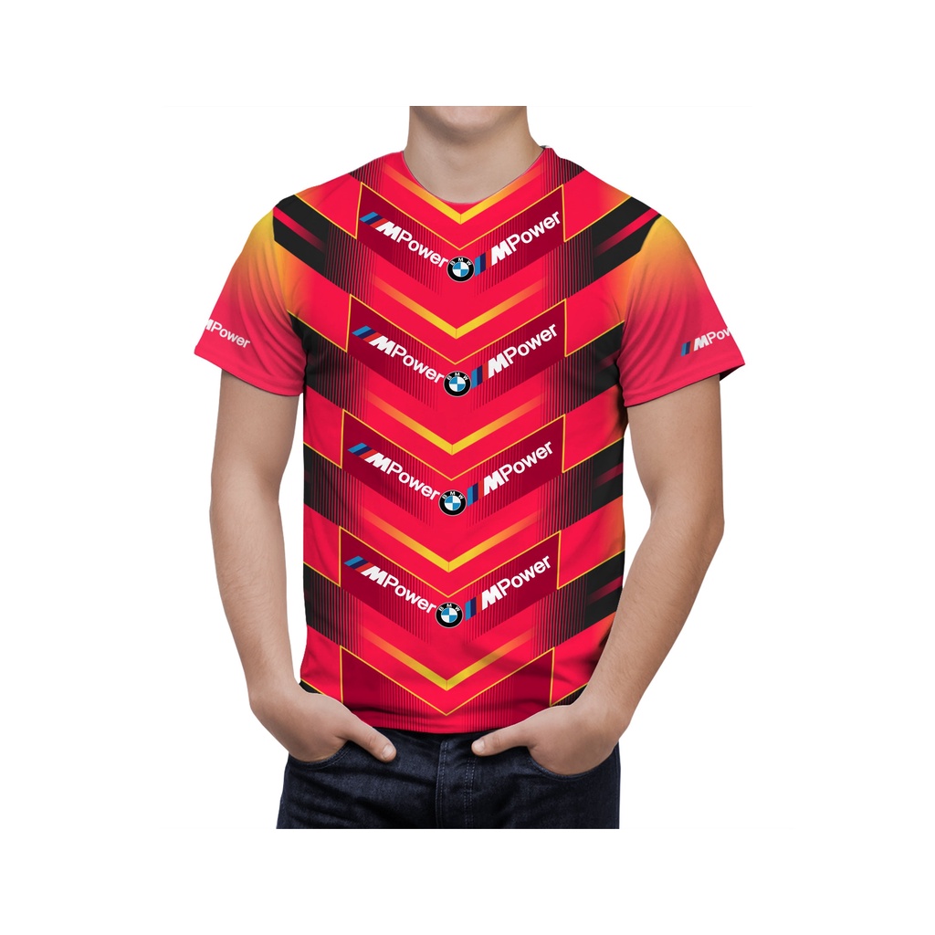เสื้อแดง BMW, เสื้อ M Power, M Series, เสื้อ BMW Performance, เสื้อยืดบุรุษ, ยานยนต์, แข่งรถ, เสื้อย
