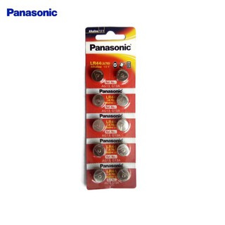 ถ่าน Panasonic LR44(A76) 1.5V  10ก้อน Alkaline Battery ของใหม่  ของแท้บริษัท