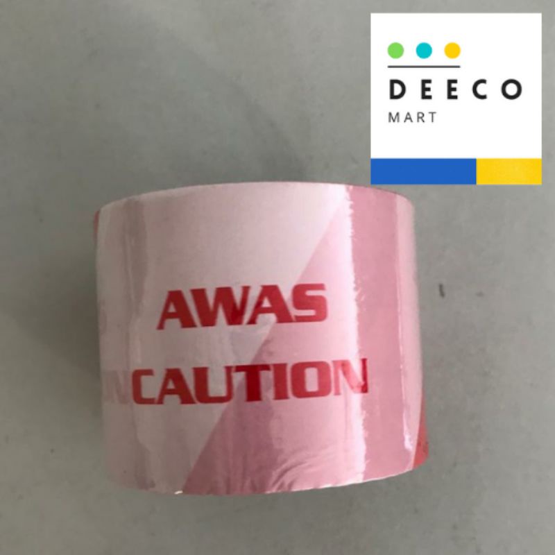 "Awas / Caution " OPP TAPE [Deeco Mart]