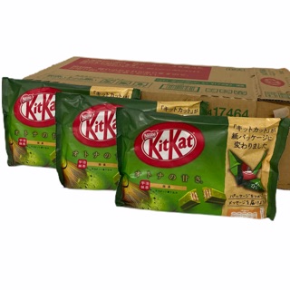 KITKAT GREEN TEA!! รสชาเขียว ห่อสีเขียว..สินค้านำเข้าจากญี่ปุ่น 1SETCOMBO/3ห่อ ราคาพิเศษพร้อมส่ง!!