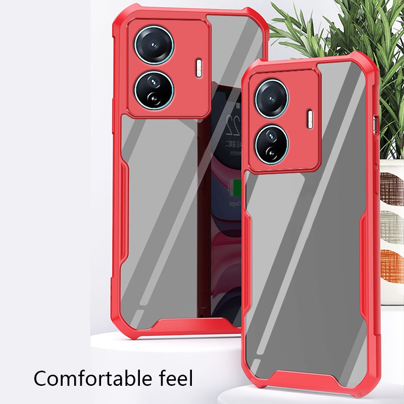 T1(พร้อมส่งในไทย)เคสกันกระแทกขอบสีหลังใสVivo T1 5G/T1X/Y33T/V23 5G/V23E 5G/Y21T/Y21 2021/Y33S/V21 5G - รูปที่ 4