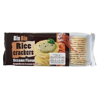 Bin Bin Rice Crackers Sesame 100g  บินบิน ข้าวเกรียบงา 100 กรัม