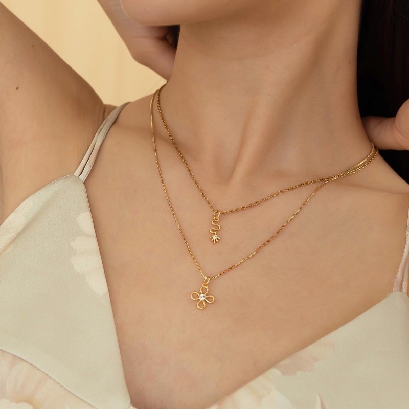 RINDA.STUDIO - RD sparkle necklace ✨ (สร้อยคอ)