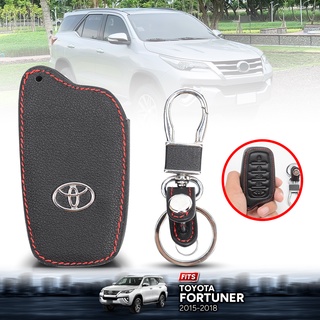 ซองกุญแจ ซองรีโมท TOYOTA ฟอร์จูนเนอร์ / แคมรี่ สีดำ รีโมทรถยนต์ โตโยต้า FORUTNER / CMARY 2015-2018 พร้อมห่วงคล้อง