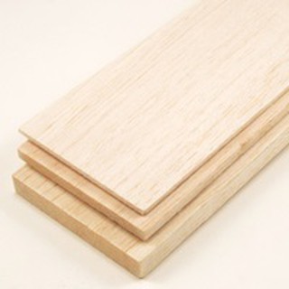 ไม้บลาซ่า Balsa Wood กว้าง4นิ้ว*ยาว50เซน(ราคาต่อ2ชิ้น)(มีหลายขนาด) งาน D.I.Y diy