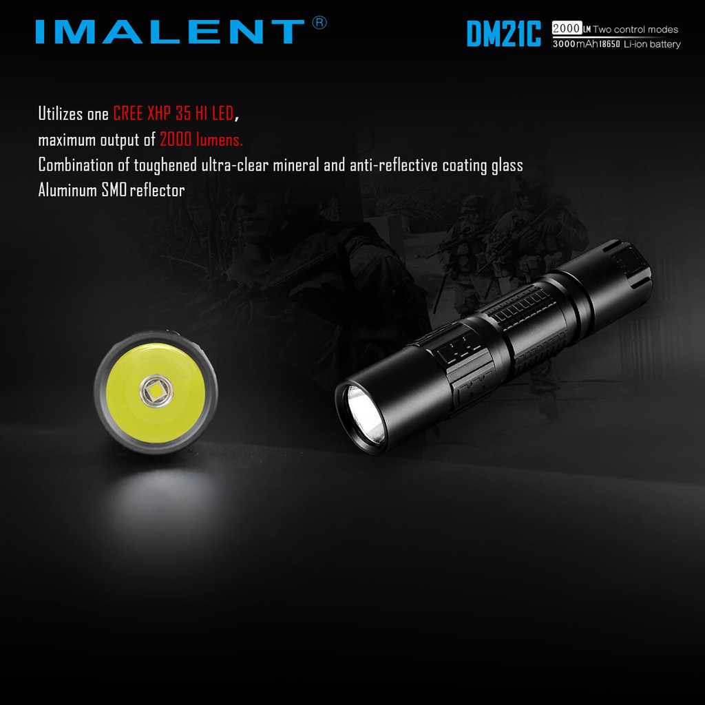 IMALENT DM21C CREE XHP35 HI LED Flashlight ไฟฉาย ไฟ LED