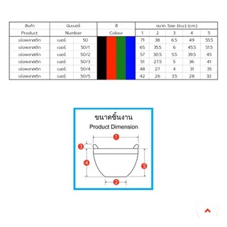เข่งพลาสติก ตรางู เบอร์ 50/3