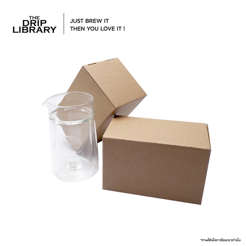 แก้วดริป 2 ชั้น I Double Wall Glass I แก้วทนความร้อน ขนาด 250 ml.