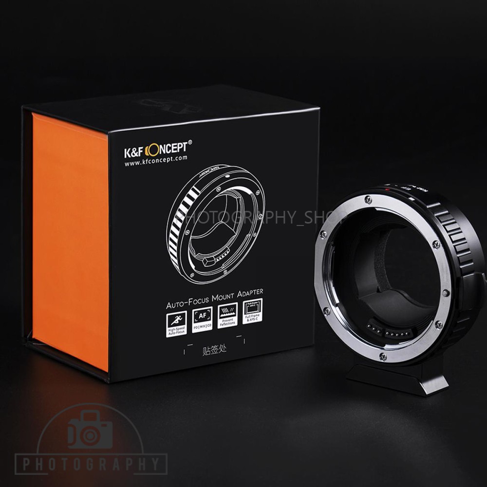 K&F LENS ADAPTER MOUNT EF - E (Canon EF-Sony E) Auto focus KF06.433