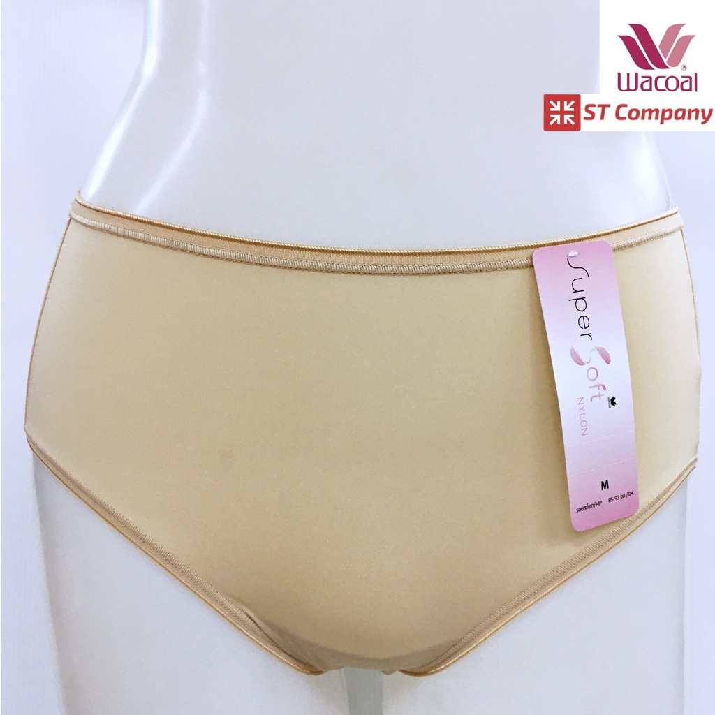 กางเกงใน Wacoal Super Soft Short ทรงเต็มตัว เอวสูง สีเนื้อ Nude (1 ตัว) รุ่น WU4992 (WU5S00S) ขอบเรี