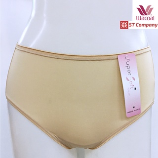 กางเกงใน Wacoal Super Soft Short ทรงเต็มตัว เอวสูง สีเนื้อ Nude (1 ตัว) รุ่น WU4811 ขอบเรียบ กางเกงในหญิง วาโก้ เต็มตัว