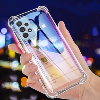 เคสโทรศัพท์ Transparent Casing Samsung Galaxy A53 A23 A52S A52 A03 A03S S22+ S22 Ultra Plus S21 FE 5G TPU Silicagel Clean Phone Case Four Corners Shock-proof Anti-drop Back Cover Protect Case เคส