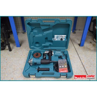 MAKITA  ชุดสว่านกระแทก รุ่น HP1630 + เครื่องเจียร์ รุ่น GA4030 (DK1151)  **ของแท้**