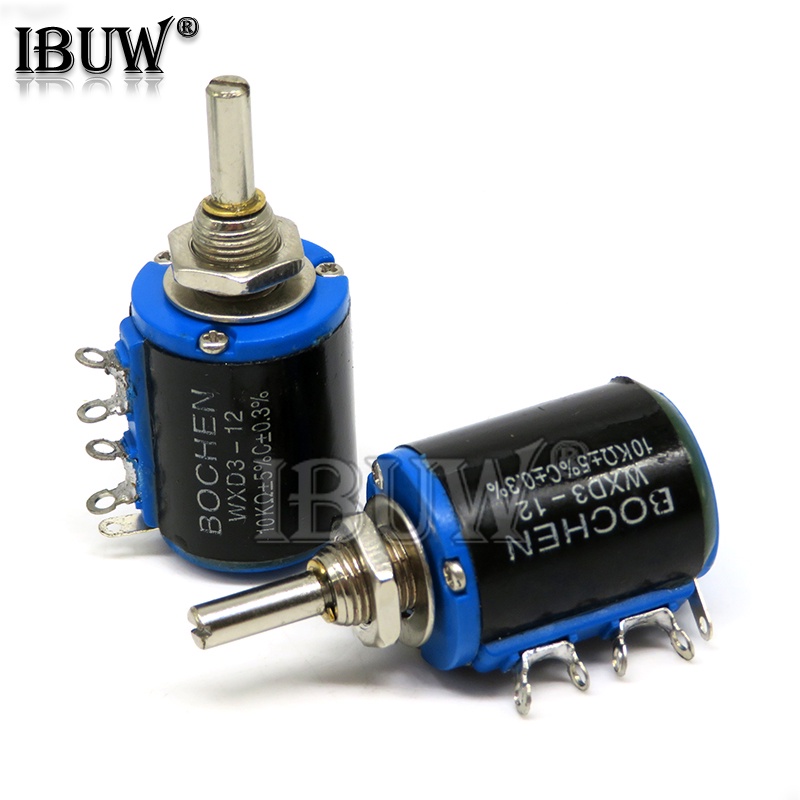 1pcs WXD3 WXD3-12 2W 1K 2K2 3K3 4K7 10K Ohm 100R 220R 470R 2.2K 3.3K 4.7K 2W Wirewound Potentiometer
