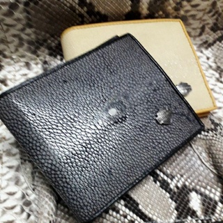 stingray  wallet  กระเป๋าหนังปลากระเบนแท้beige+++++แพคคู่ 2ใบ999