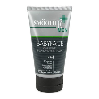 Smooth E Men Babyface Foam โฟมไม่มีฟอง สำหรับผู้ชาย 4 oz