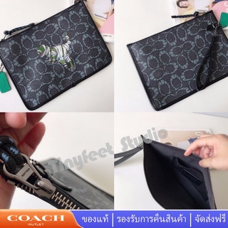 Coach C6932 Michael B. Jordan ผู้หญิง ผู้ชาย คล้องมือคลัตช์