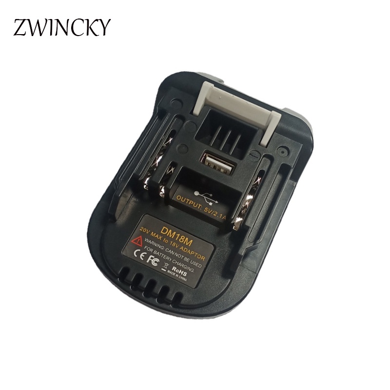แบตเตอรี่ลิเธียม 20V ถึง 18V แบตเตอรี่การแปลง Dm18M Li-Ion Charger เครื่องมืออะแดปเตอร์สำหรับ Milwau