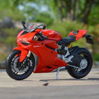 Maisto 1:12 Ducati 1199 Panigale รถหล่อแบบคงที่โมเดลรถจักรยานยนต์ของเล่นงานอดิเรกของสะสม