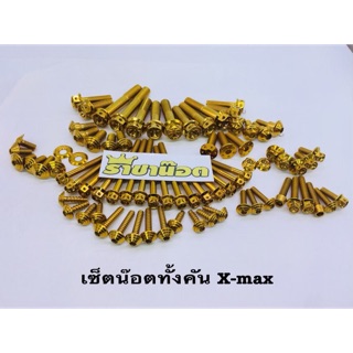 ชุดเซ็ทน็อตทองทั้งคัน xmax