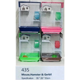 กรงหนูแฮมเตอร์ พร้อมอุปกรณ์ 435# Hamster cage กรงหนู กรงสัตว์เลี้ยง กรงพร้อมอุปกรณ์