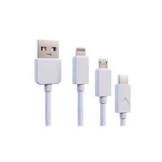 BonX BX-A16 สายชาร์จ ชาร์จType C/iPhone/Micro USB สายชาต2.1A สายชาร์จเร็ว สำหรับ iphone/Samsung/Android