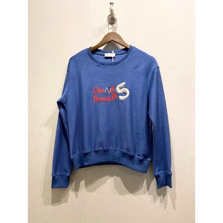 เสื้อสเวตเตอร์ SWEATER  เนื้อผ้าดี สวยเพิ่ม มิติ ด้วยงานปัก นะคะ Size S อก 40 M อก 42 L อก 44 (สีน้ำเงิน)