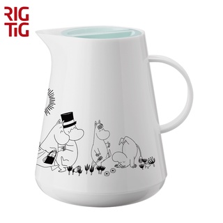 Rig Tig กระติกน้ำเก็บความร้อน เหยือกกาแฟสูญญากาศ 1ลิตร Hottie vacuum jug 1 Litre- Moomin Dusty Green