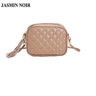 Jasmin NOIR กระเป๋าสะพายข้าง ลายสก๊อต สําหรับผู้หญิง