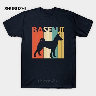 เสื้อยืดผ้าฝ้าย เสื้อยืด พิมพ์ลายสุนัข Basenji 1970S สไตล์วินเทจ สําหรับผู้ชาย