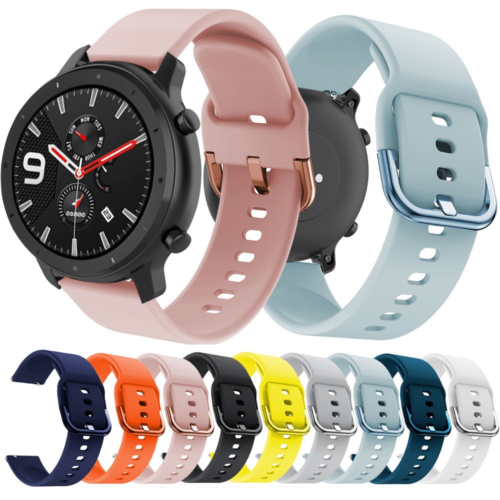 Silicone Wrist Band Strap For Huami Amazfit GTS Smart Watch Band Sport Bracelet For Xiaomi Amazfit Bip S/U / Pro / GTR