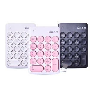 OKER คีย์บอร์ดตัวเลข ไร้สาย K2610 Numeric Keypad Wireless/พร้อมส่ง