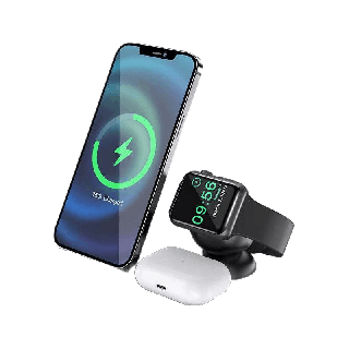 โปรโมชั่น : Hoco CW33 3 In1 Wireless Charger 15W Fast Charging Station สำหรับ iPhone 12 Pro Max