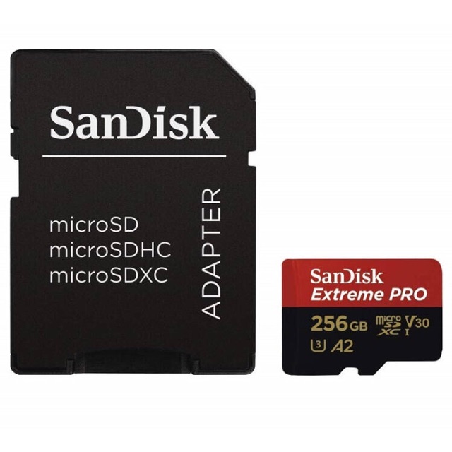 Sandisk ไมโครเอสดีการ์ด Extreme Pro Class 10 ความจุ 256 GB