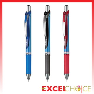 เพนเทล ปากกาหมึกเจลหัวเข็ม แบบกด Pentel Energel BLN-75