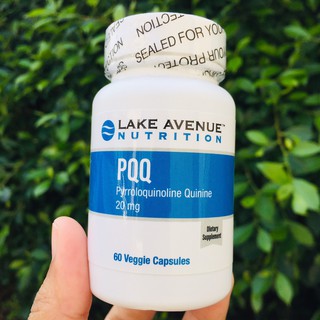 52% OFF Sale! EXP:08/23 พีคิวคิว PQQ 20mg 60Veggie Caps(Lake Avenue Nutrition®) Pyrroloquinoline Quinone หัวใจ หลอดเลือด