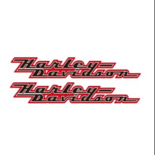 สติ๊กเกอร์ Harley - Davidson ติดข้างถัง