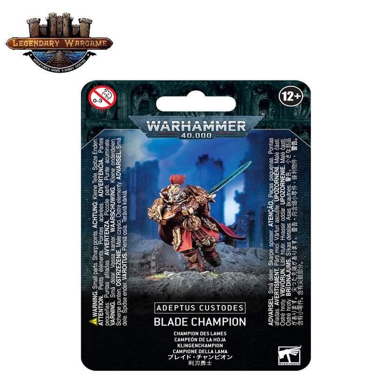 [GW พร้อมส่ง] WARHAMMER 40K: ADEPTUS CUSTODES: BLADE CHAMPION โมเดลเกม์จำลอง