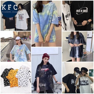 🌟KFC🌟🔥🔥 พร้อมส่ง🔥🔥 new เสื้อ Oversize สไตล์เกาหลี สุดคิ้วท์ 🌈