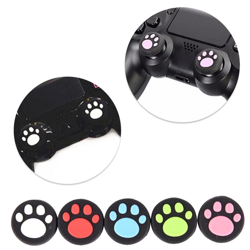 (1 ข้าง) ที่ครอบอนาล็อก ลายเท้าแมว PS4, PS5, XBox 360, XBox one (จุกเท้าแมว PS4)(จุก Ps4)(จุกจอย PS4)(Analog caps)(จุก)