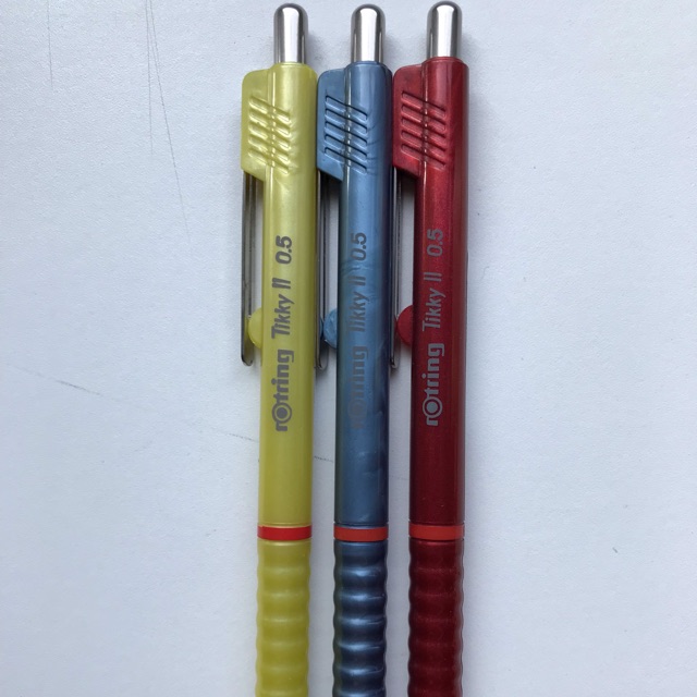 Rotring Tikky II ดินสอกดRotring รุ่นเก่า เซตสีเมทาลิค3เท่ง
