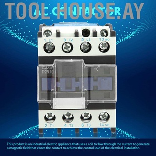 【Tool House.ay】เครื่องมือ House.Ay Cjx2-2510 Ac Contactor 220V 25A ไฟฟ้าความไวแสงสูง