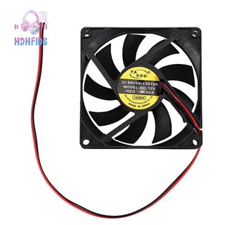 DC 12V 0.18A 2 Pin Connector PC Computer Case Cooling Fan 80x80mm