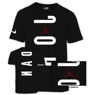 Nike Jordan เสื้อยืดพิมพ์ลายเสื้อยืดสําหรับผู้ชายเสื้อยืดสั้นสีขาวท็อปส์ซูจอร์แดนค็อด wrHs itx