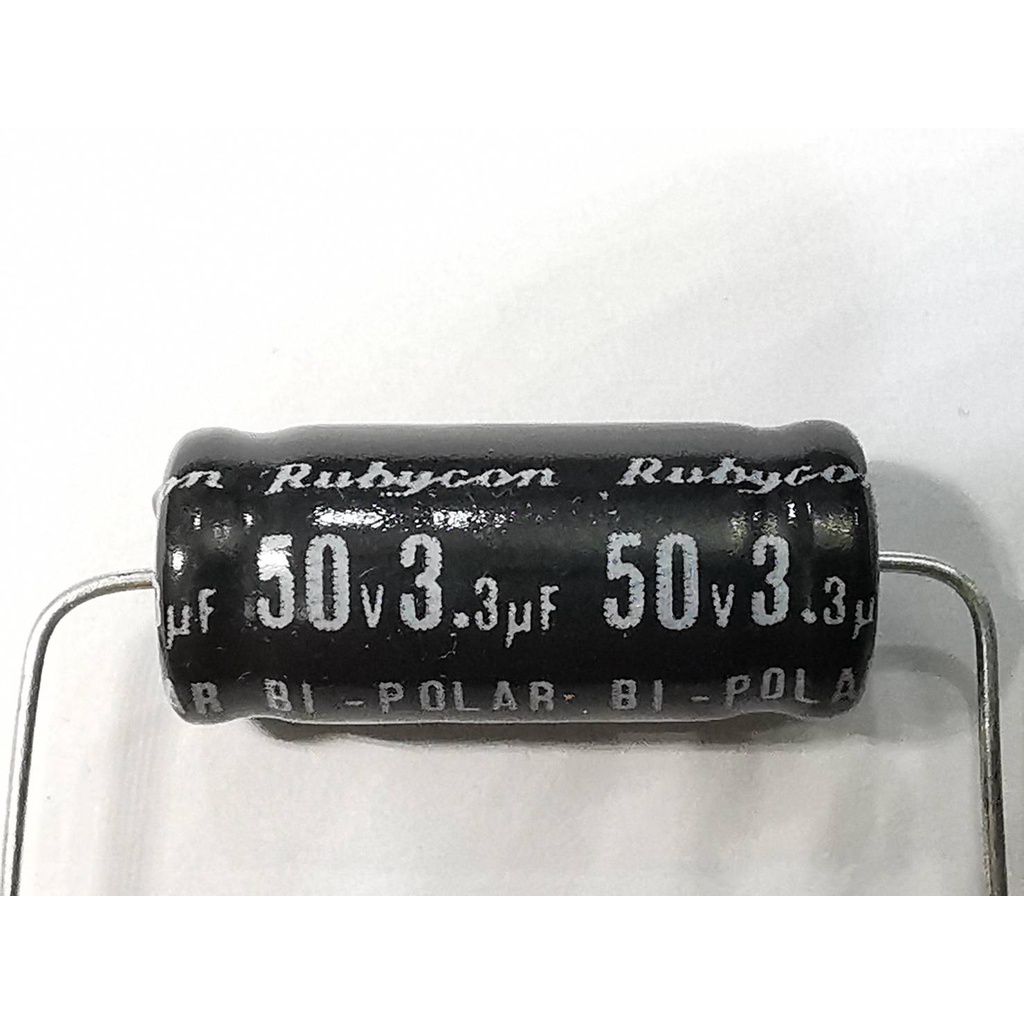 2ตัว(1คู่) Capacitor 3.3uf.50V./4uF50V./ 3.3uF100V./8uF50V.  สำหรับลำโพงเสียงแหลม-กลาง ชนิด Bi-Polar ไม่มีขั้ว