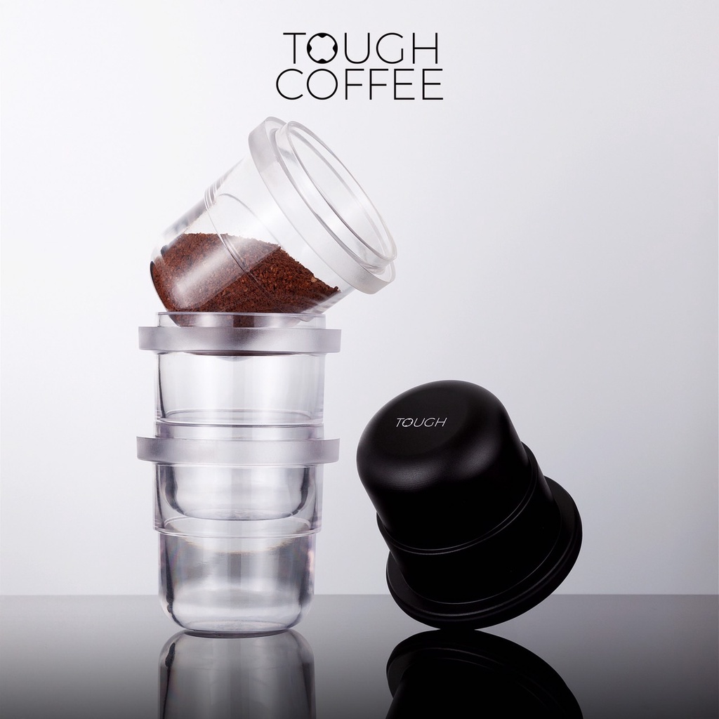 Tough coffee Dosing cup / Click cup ถ้วยโดส กระบอกโดส ตวงเมล็ดกาแฟ รองผงกาแฟไม่ให้หก[TOUGH COFFEE]