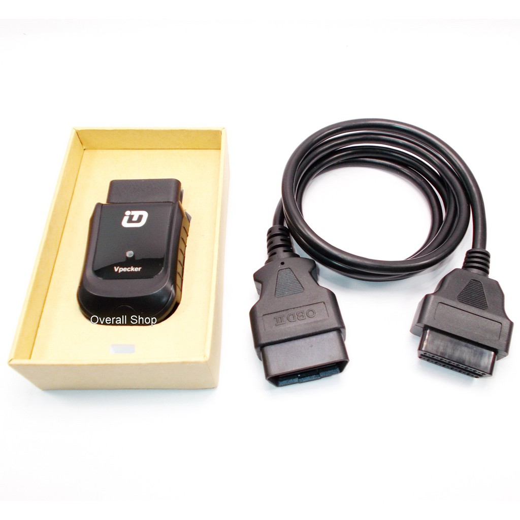 JSP เครื่องสแกนอ่านลบไฟโชว์โค้ดOBD2รถยนต์ ระดับศูนย์บริการ  รองรับภาษาไทย VPecker V. 12.1 ผ่าน ไวไฟ 